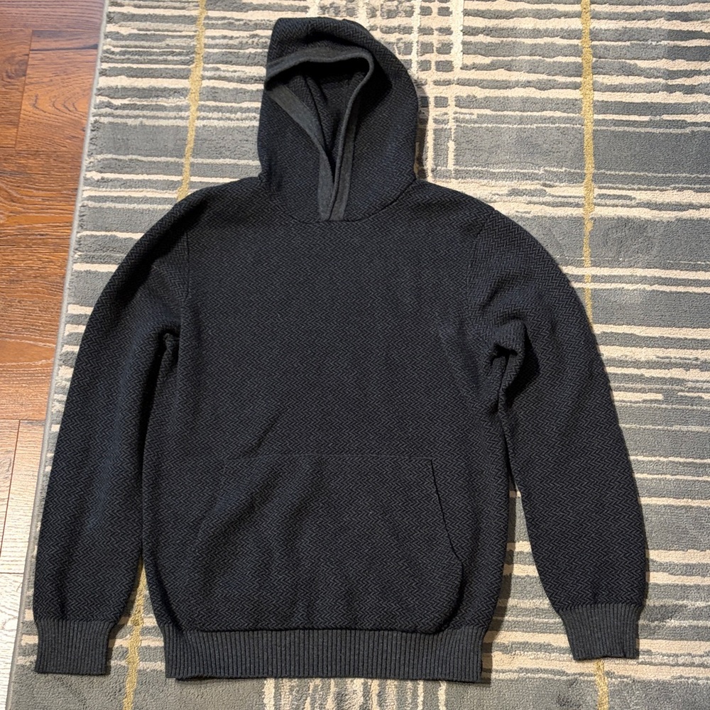 The Normal Brand Black Hooded Knit Sweater